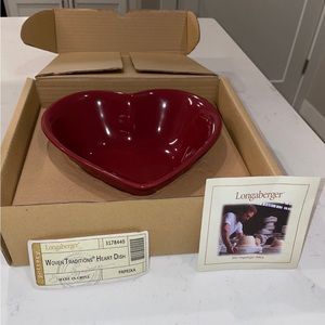 Longaberger Pottey Heart ❤️
